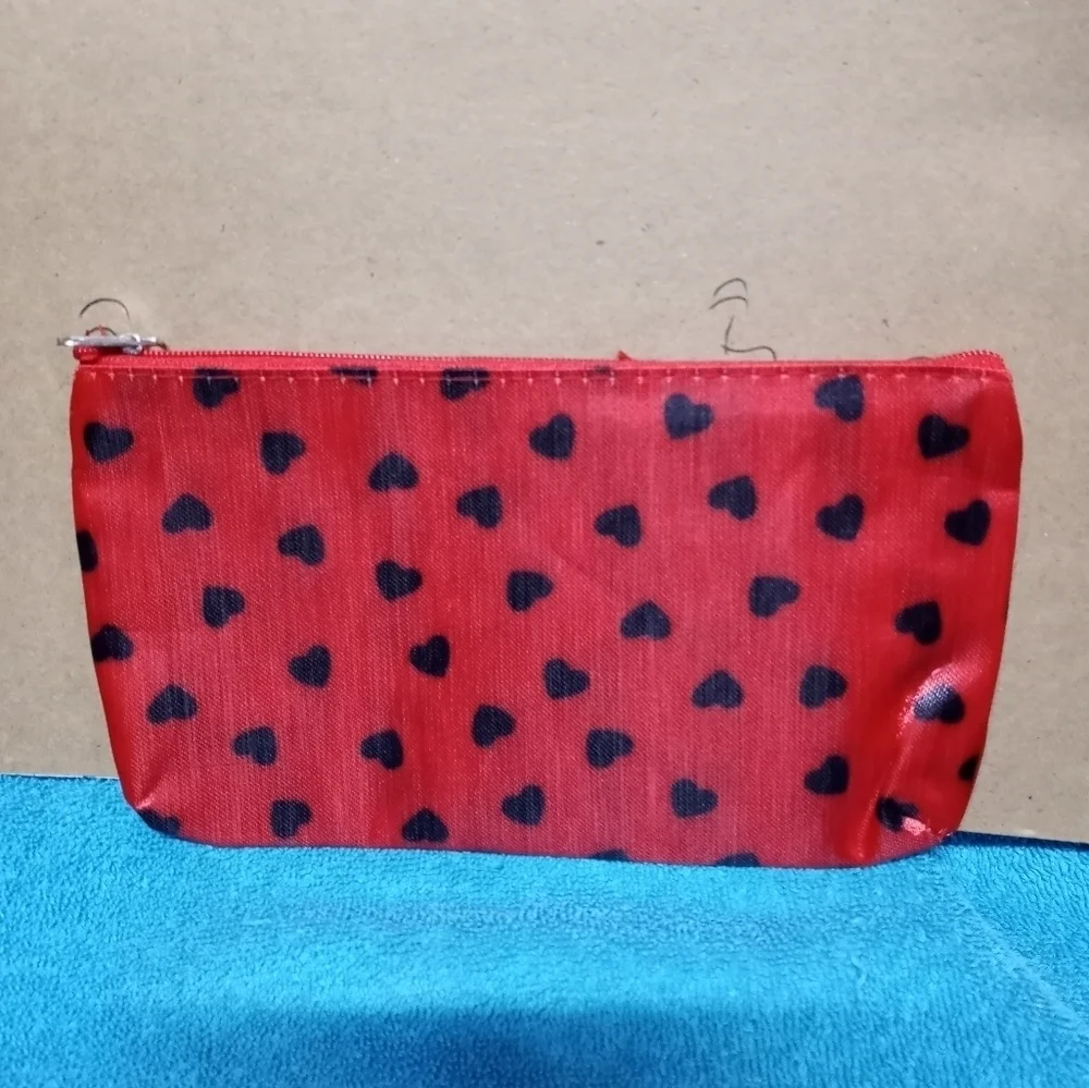 Red Heart Patterned Women's Bag
